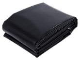 CHUENKUK Lot de 2 bâches pour Bassin - en polyéthylène - 210 x 300 cm - Noir - Imperméable - pour étang, silo, étang de Jardin