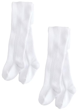 NEXT Bebés niña Pack de 2 pares de medias para bebé Pelerine Blanco 3 Meses-6 Meses