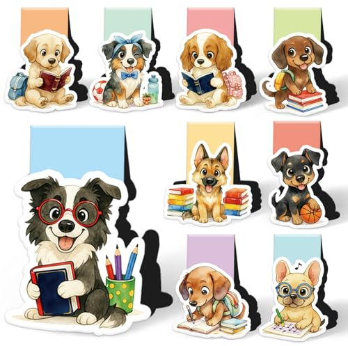 Magnetic Bookmark Children, Dog Lover Gifts, Christmas Gifts Small Items for Advent Calendar Children, Dog Gifts for Women, Children, Friends, Teachers, Book Lovers