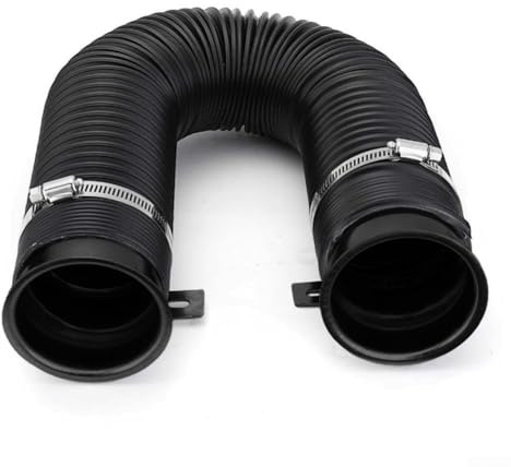 Tubo de ventilación de entrada de aire automotriz Manguera retráctil de 76 mm con abrazadera resistente para un funcionamiento estable del flujo de aire del motor