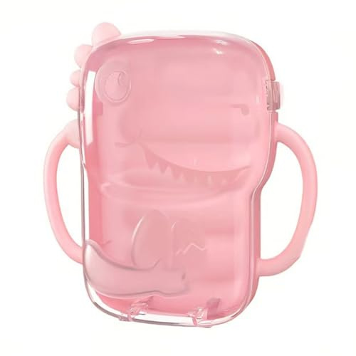 Hipzeepo Porta Sacchetti per Alimenti Anti-Schiacciamento e Anti-Rovesciamento per Bambini Piccoli, Adatto Alla Maggior Parte Dei Sacchetti per Neonati con Manici, Rosa
