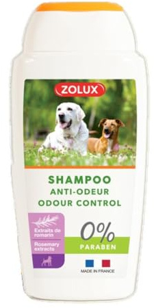 Zolux Shampooing Anti Odeur pour Tous Les Chiens - sans Paraben - 250 ML pour Chien
