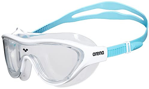 arena The One Mask Junior Anti-Fog Schwimmbrille für Kinder, Schwimmmaske mit Großen Verspiegelten Gläsern, UV-Schutz, Selbstjustierender Nasensteg, Orbit-Proof Dichtungen
