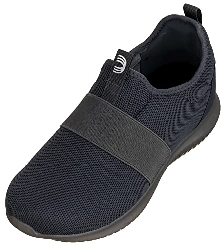 CALTO Zapatos de ascensor invisible para hombre – Zapatillas deportivas ultraligeras – 2.1 pulgadas más altas, gris (gris), 46 EU