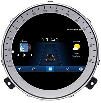WOSTOKE Stile Originale Android Auto Navigazione Stereo Dash Kit GPS Auto Tablet Multimedia Player Headunit Radio di Sostituzione perBMW Mini Cooper R56