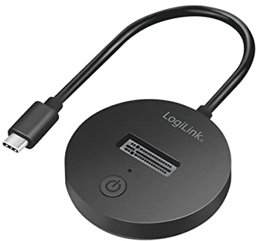 LogiLink USB 3.2 (Gen 2) mobiler Quickport für M.2 NVMe (PCIe) oder SATA (NGFF) SSDs