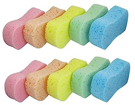 VALICLUD 10stücke Teiliges Poröser Autowaschschwämme Mit Knochen-Design Hochdicht Langlebig Stark Wasser Schaumhaltend Für Auto Motorradpflege Sowie Innenraumreinigung