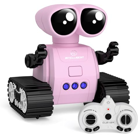 Robot Toys for Kids, Rechargeable Remote Control Robot Toys with Walkie Talkies, Programming, Gesture Sensing, Music, Changeable Eyes Function, RC Robot Toys Gifts for 6-12 Year Old Boys Girls