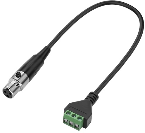 XMSJSIY Mini XLR för skruvning terminalblock adapter ljudmikrofon omvandlare mini XLR 3-polig till 3-polig lödlös klämma breakout board adapter för högtalare mikrofon blandningsförstärkare (uttag)