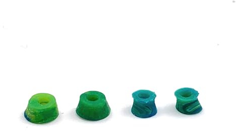 SPITBOARDS Fingerboard Swirl Bushings Duro Series 78A grön – blå