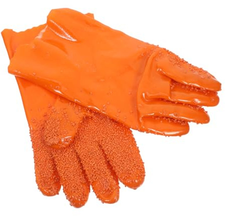 DOITOOL Guantes Peladores de Patatas y Verduras, Talla Única, Pvc Ligero, Antideslizantes y Resistentes al Agua, para Cocina Doméstica, Color Rosa Aleatorio Color Aleatorio
