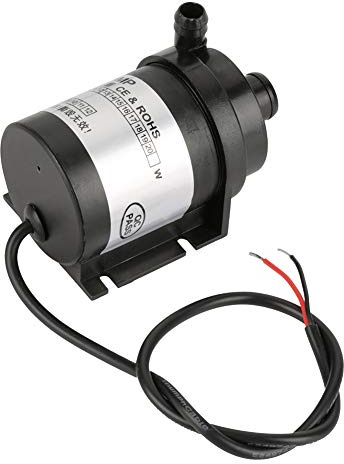 24V 10W sin Escobillas, Mascotas Acuáticas de Pescado Bomba de Agua Mini Acuario de bajo Ruido 24 W Circulación de Resistencia a Alta Temperatura Negra para Fuente Solar de Estanque Pequeño 3 5m