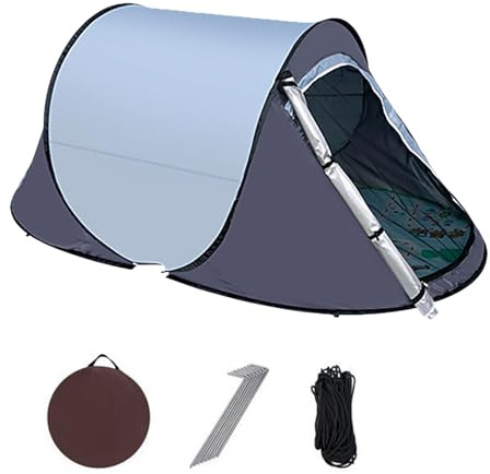 Gupcaqosjw MWZBTG Automatic Pitch Tent, 218 x 104 x 100 cm Pop-up Tent, Camping Tent, Oxford Fabric Throw Tents, Waterproof Sun Protection, Portable 1-2 Person Automatic Setup Camping Shelter