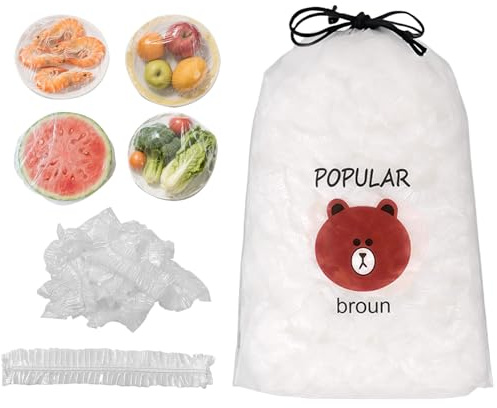 500 Charlotte Alimentaire Reutilisable, Film Alimentaire En Plastique, Sacs De Conservation Frais Couvercles De Bols Élastiqués, Couvre Plat, Pour Protection De Fraîcheur Des Aliments, Pique-Nique