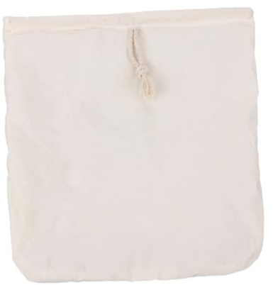SAFIGLE Sachet Filtre en Coton Réutilisable 30X30 CM pour Lait de Soja Paquet Passoire Alimentaire à Mailles Fines Paquet Étamine pour Lait de Noix Jus de Fruits et Yaourt Polyvalent et