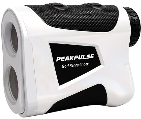 PEAKPULSE Golf Range Finder,1200 Yards Rangefinder with Slope Compensation & Magnet Stripe,6X Magnification with Flag Pole Locking Vibration,Golf Accessories for Men and Women