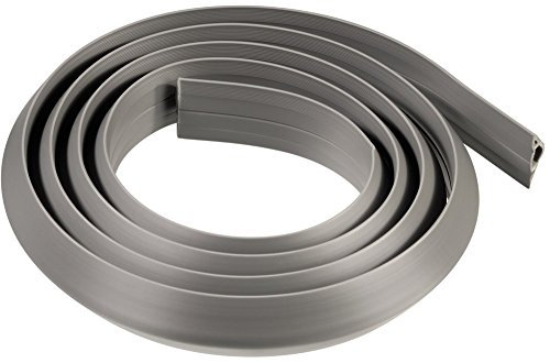 Hama PVC-Kabelkanal (flexibel, 180 x 3 x 1,0 cm, inkl. Klebestreifen der Marke 3M), grau