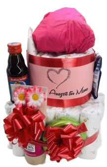 Windeltorte Mama | Wellness - Auszeit für Mama | Baby Geschenk für Mama & Baby zur Geburt