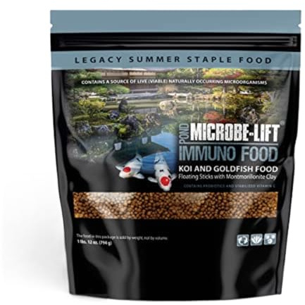 MICROBE-LIFT MLLIMD Immuno Stimulant Fish Food Sticks for Ponds, Water Gardens, and Fountains, Safe for Live Goldfish and Koi, 1.75 Pounds