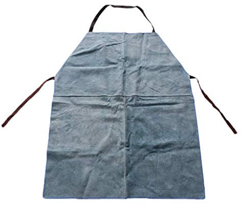 Tubayia Rindsleder Schweißschürze Schutzschürze Schweißerschürze Arbeitsbekleidung für Schweißer (Blau)