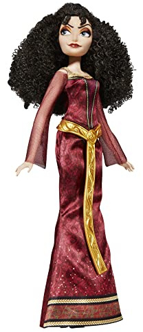 Disney Villains, poupée Mannequin Mère Gothel, Accessoires et tenue amovible, jouet Disney Villains, à partir de 5 ans
