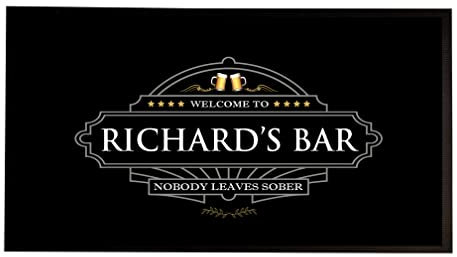 Tappetino da bar personalizzato 013 - Grigio decorativo per birra - Accessori per la casa bar