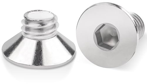 100 Stück M3x6mm Senkkopfschrauben Edelstahl, Leryati Din 7991 A2 V2A Senkkopf Innensechskant Senkschrauben Genannt, Senkschraube mit Innensechskant Vollgewinde Senkkopfschrauben mit Metrischen