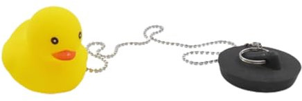 Bouchon de baignoire avec chaîne - Bouchon de baignoire - Bouchon de baignoire - Bouchon de baignoire en caoutchouc flottant - Avec chaîne longue - Pour baignoire, lavabo, lavabo
