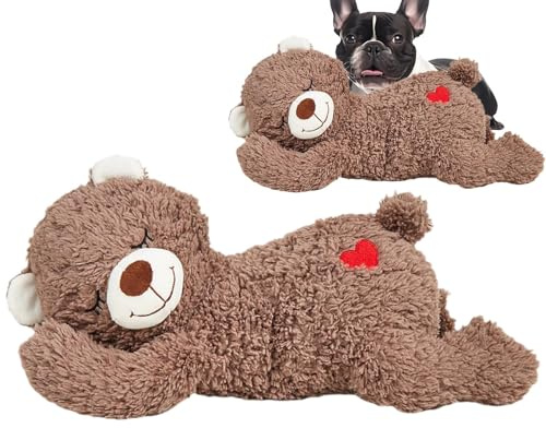 Luieonm calmante para Perros, para Cachorros de Latido del corazón, y Ayuda calmante para Mascotas, compañero de Dormir de Felpa para Mascotas, Animal de Peluche para
