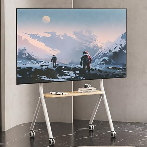 Support TV Mobile à chevalet, trépied pour écran LCD LED de 32 à 75 Pouces, Chariot TV Mobile réglable en Hauteur pour Chambre, Salon, Studio B