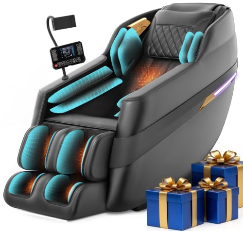 FURNIMAT 4D SL-Track Massage Chair, Shiatsu Zero Gravity for Home Office