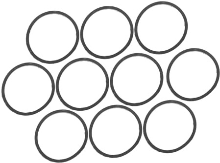POPETPOP 10 St Svart Gummibälte för Dvd-optisk Enhet Motorrem för Skivspelare Ersättningsdelar för Drivrem Passar Optical Drive Reparationssats