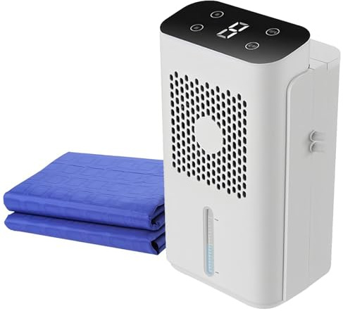 Cubrecolchón Refrigerado por Agua, Protector De Colchón Eléctrico con Refrigeración por Agua con Temporizador De 8 Horas Y Enfriamiento De 3 A 8 ℃, Bajo Nivel De Ruido De 50 Db 160 * 70cm