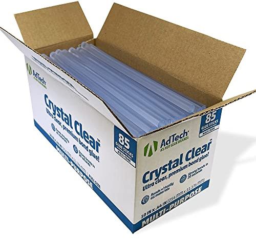 AdTech Hot Glue Sticks 10 Full Size, Clear, 85 Sticks