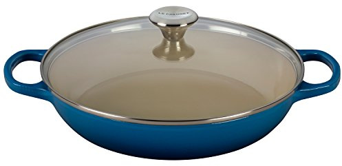 Le Creuset of America Enameled Cast Iron Buffet Casserole with Glass Lid, 3 1/2 quart, Marseille