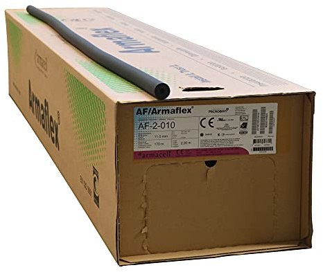 AF/Armaflex® Armacell® Kälte Kautschuk Isolierung AF2 - 2m Stange (Kautschuk, 10 mm Rohr x 11,0 mm Isolierstärke)