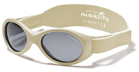Mausito BABY Sonnenbrille 0-1,5 Jahre BIOPLASTIK & POLARISIERT I VERGLEICHSSIEGER Sonnenbrille Baby Jungen BPA-frei I 100% UV SCHUTZ verstellbares Band & biegsam I Europäisches Design