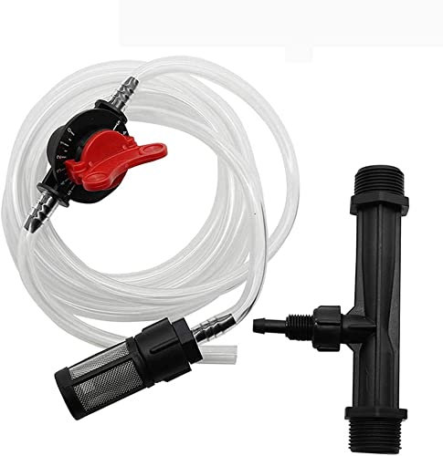 Norhogo 1/2 dispositivo di irrigazione da giardino, Traslucido Irrigazione Venturi Tubo Sistema di Gocciolamento per Serra (1/2), Iniettore di fertilizzante professionale con chiave