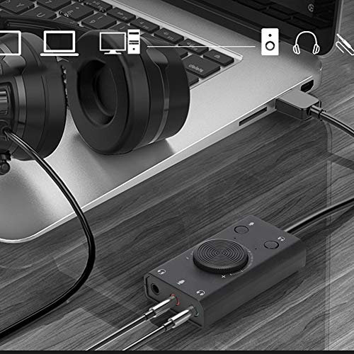KIMISS ORICO SC2 USB, Scheda Audio Gratuita con Indicatore Creative Sound Blasterx Drive Soundkarte Multifunzione per PC Desktop Laptop