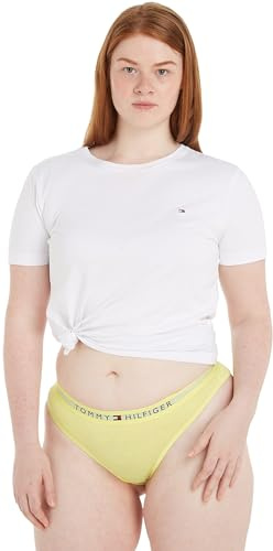 Tommy Hilfiger Tanga para Mujer String, Amarillo (Yellow Tulip), L