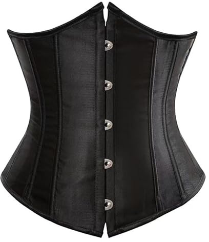 SHEKINI Corset gainant pour femme - Bustiers sous la poitrine - Avec string - Jacquard - Style gothique vintage