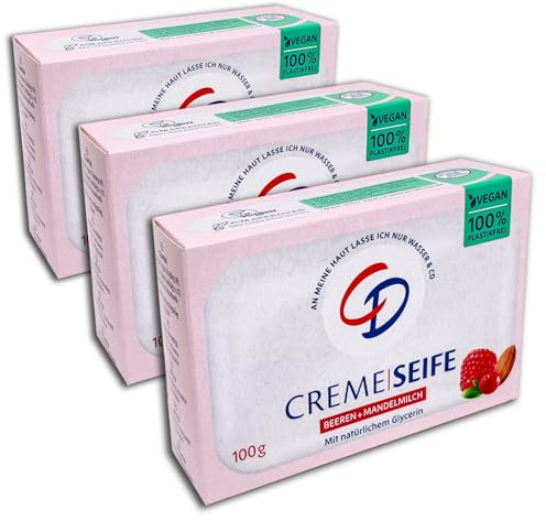 3-pack CD-grädde tvål bär och smjölk 3 x 100 g tvålstycke