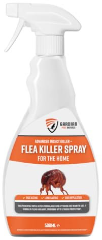 Flea Spray for the Home - 500ml Flea Killer Spray – Advanced, Fast-Acting, and Long-Lasting Multi-Purpose Home Pest Control for Fleas, Eggs, Bed Bugs, Mites, Ants, Mosquitoes and More