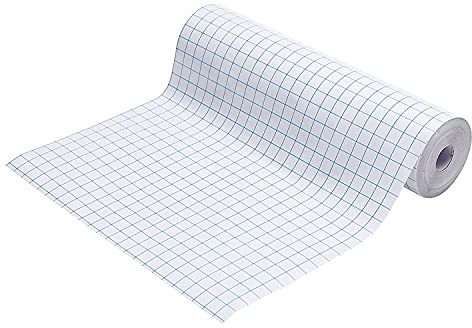Yunihome Klar kontaktpappersrulle, 45 cm x 1,5 m självhäftande vinylbeläggning, skala av och klistra på för böcker, hyllor, dokument, lådor och hantverk – vattentät, avtagbar och lätt att applicera