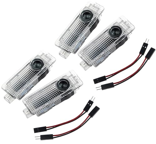 4 Pcs LED Car Door Lights, Welcome Puddle Lights with Logo, Compatible with BMW Puddle Lights 3/5/6/7/X1/X2/X3/X4/X5/X6/X7/Z/M/GT Series, View Compatible Models Details 【About This Item】