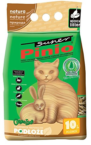 Super Pinio Wood Pellets Unscented Litter Bag, 10 Litre