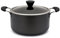 Zinel 4151 Non-Stick Stockpot/Casserole with Hard Anodised Induction Base, Grey, 22 cm