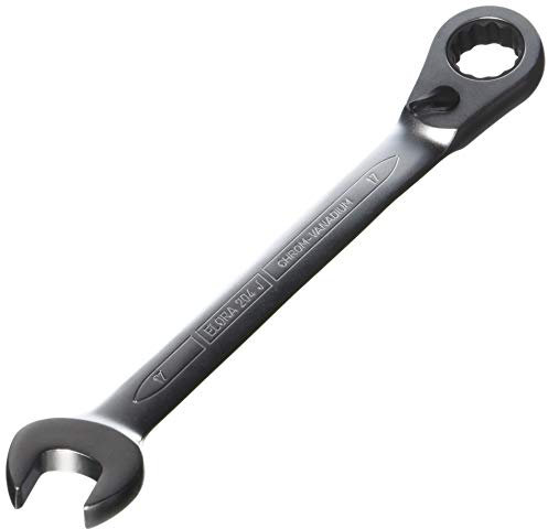 Elora 204000173000 Maulschlüssel mit Hebel-Ringratsche 204-J 17mm
