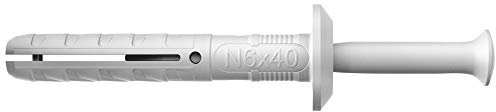 Unbekannt fischer Nageldübel N 6x40/7 P K (50) - 50 Stück - Art.-Nr. 50342, grau