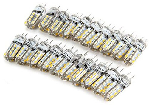 Lang boss 1W DC12V G4 LED Bulb for Furniture Lighting Source Office Lighting Merchandise Display Lighting Warm White Color Light, Pack of 20